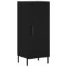 Stylish Highboard Black - 34.5x34x180 cm Engineered Wood