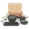 Esschert Design 7 Piece Campfire Cooking Set - Black FF240