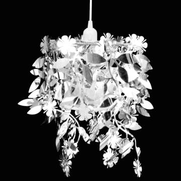 Leaves Paillette Pendant Chandelier Lamp - Elegant Silver