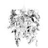 Leaves Paillette Pendant Chandelier Lamp - Elegant Silver