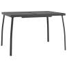 Stylish Anthracite Garden Table - 110x80 cm Steel Mesh