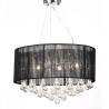 Chandelier with 85 Crystals Black Colour black Quantity in Package 1 Bulb Quantity 3 