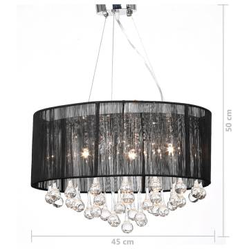 Stunning Black Chandelier with 85 Crystals | HipoMarket