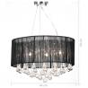 Stunning Black Chandelier with 85 Crystals | HipoMarket