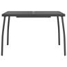 Stylish Anthracite Garden Table - 110x80 cm Steel Mesh