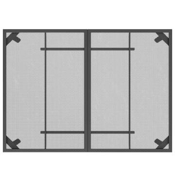 Stylish Anthracite Garden Table - 110x80 cm Steel Mesh