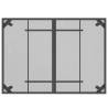 Stylish Anthracite Garden Table - 110x80 cm Steel Mesh