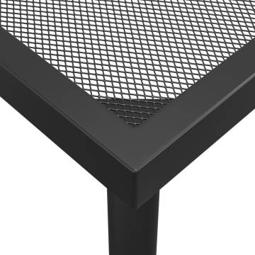 Stylish Anthracite Garden Table - 110x80 cm Steel Mesh