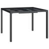 Stylish Anthracite Garden Table - Steel 100x100x72 cm