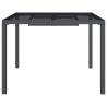 Stylish Anthracite Garden Table - Steel 100x100x72 cm