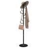 Coat Stand Black 183 cm - Sturdy Iron with Marble Base