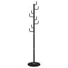 Coat Stand Black 183 cm - Sturdy Iron with Marble Base