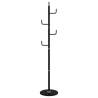 Coat Stand Black 183 cm - Sturdy Iron with Marble Base