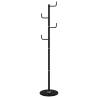 Coat Stand Black 183 cm - Sturdy Iron with Marble Base