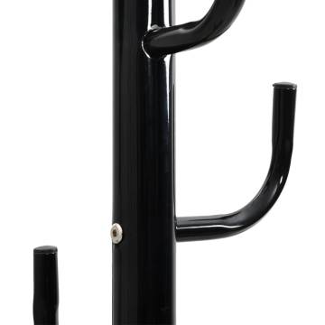 Coat Stand Black 183 cm - Sturdy Iron with Marble Base