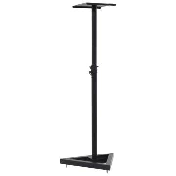 Studio Monitor Speaker Stands - 2 pcs Black Steel | Hipomarket