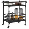 Kitchen Trolley Black 82x40x78.5 cm - Stylish Storage Solution