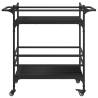 Kitchen Trolley Black 82x40x78.5 cm - Stylish Storage Solution