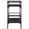 Kitchen Trolley Black 82x40x78.5 cm - Stylish Storage Solution