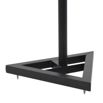 Studio Monitor Speaker Stands - 2 pcs Black Steel | Hipomarket