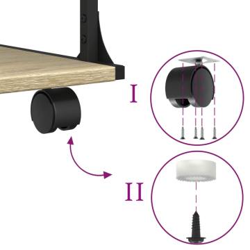 Printer Stand 2-Tier Sonoma Oak | Organise Your Workspace