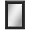 Stylish Black Bathroom Mirror Cabinet - 42x12x60 cm