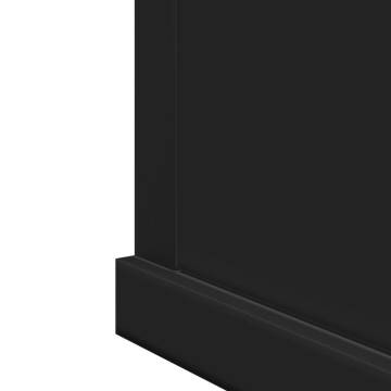 Stylish Black Bathroom Mirror Cabinet - 42x12x60 cm