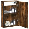 Bathroom Mirror Cabinet Smoked Oak 42x12x60 cm Engineered Wood Colour smoked oak Quantity in Package 1 