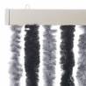 Fly Curtain Grey & Black 90x200 cm Chenille | HipoMarket