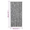 Fly Curtain Grey & Black 90x200 cm Chenille | HipoMarket