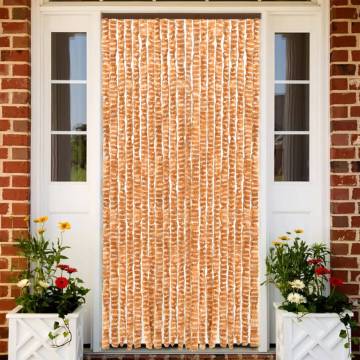 Fly Curtain Ochre & White 100x230 cm - Insect Protection