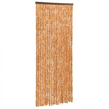 Fly Curtain Ochre & White 100x230 cm - Insect Protection