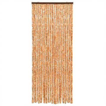 Fly Curtain Ochre & White 100x230 cm - Insect Protection