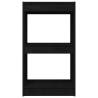 Book Cabinet Black 40x30x71.5 cm - Solid Pinewood Storage