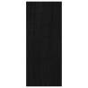 Book Cabinet Black 40x30x71.5 cm - Solid Pinewood Storage