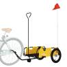 Yellow Oxford Fabric & Iron Bike Trailer - Durable & Safe