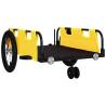 Yellow Oxford Fabric & Iron Bike Trailer - Durable & Safe