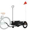 Durable Bike Trailer - Black Oxford Fabric & Iron | HipoMarket