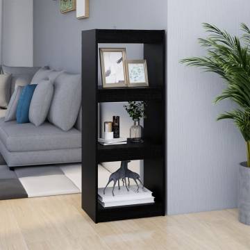 Book Cabinet & Room Divider - Solid Pinewood | Hipomarket