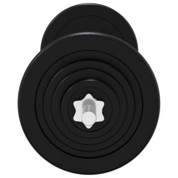 60 kg Barbell with Plates - Durable Chrome & Cast Iron Set