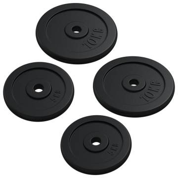 60 kg Barbell with Plates - Durable Chrome & Cast Iron Set