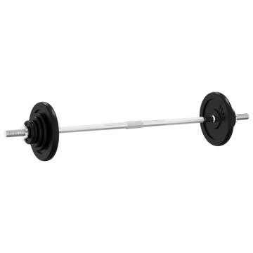 60 kg Cast Iron Barbell with Plates - Versatile Workout Set