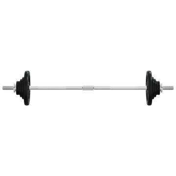 60 kg Cast Iron Barbell with Plates - Versatile Workout Set