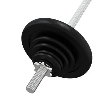 60 kg Cast Iron Barbell with Plates - Versatile Workout Set