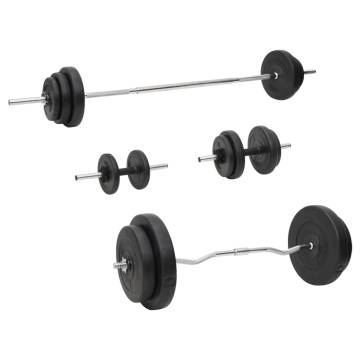 90 kg Barbell and Dumbbell Set - Versatile Workout Equipment