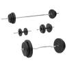 Barbell and Dumbbell with Plates Set 90 kg Weight 90 kg Model straight bar + curl bar + dumbbell bar Number of 1 