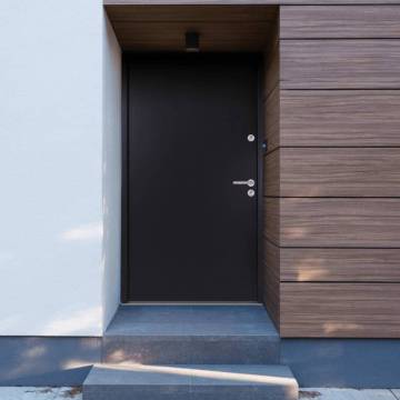 Elegant Anthracite Aluminium Front Door 100x200 cm