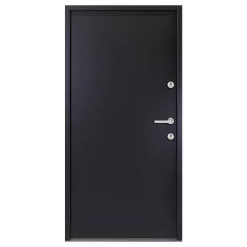 Elegant Anthracite Aluminium Front Door 100x200 cm