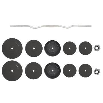 90 kg Curl Barbell with Plates - Durable & Versatile Workout