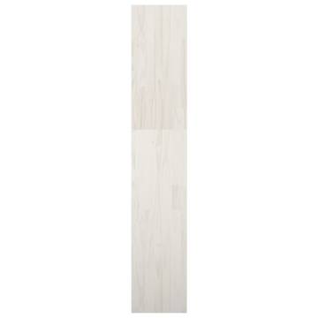 White Book Cabinet & Room Divider | Solid Pinewood 40x30x167.5 cm